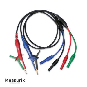 Extech 380565 Kelvin Clip Test Lead Set