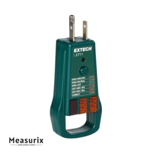 Extech ET11 GFCI Receptacle Tester for Type B Electrical Outlets - Image 1