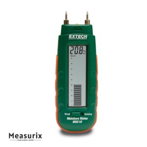Extech MO210 Pocket Moisture Meter with 2-in-1 Digital LCD Readout and Analog Bar Graph